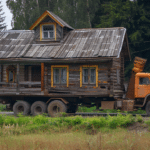 przenoszenie domu drewnianego